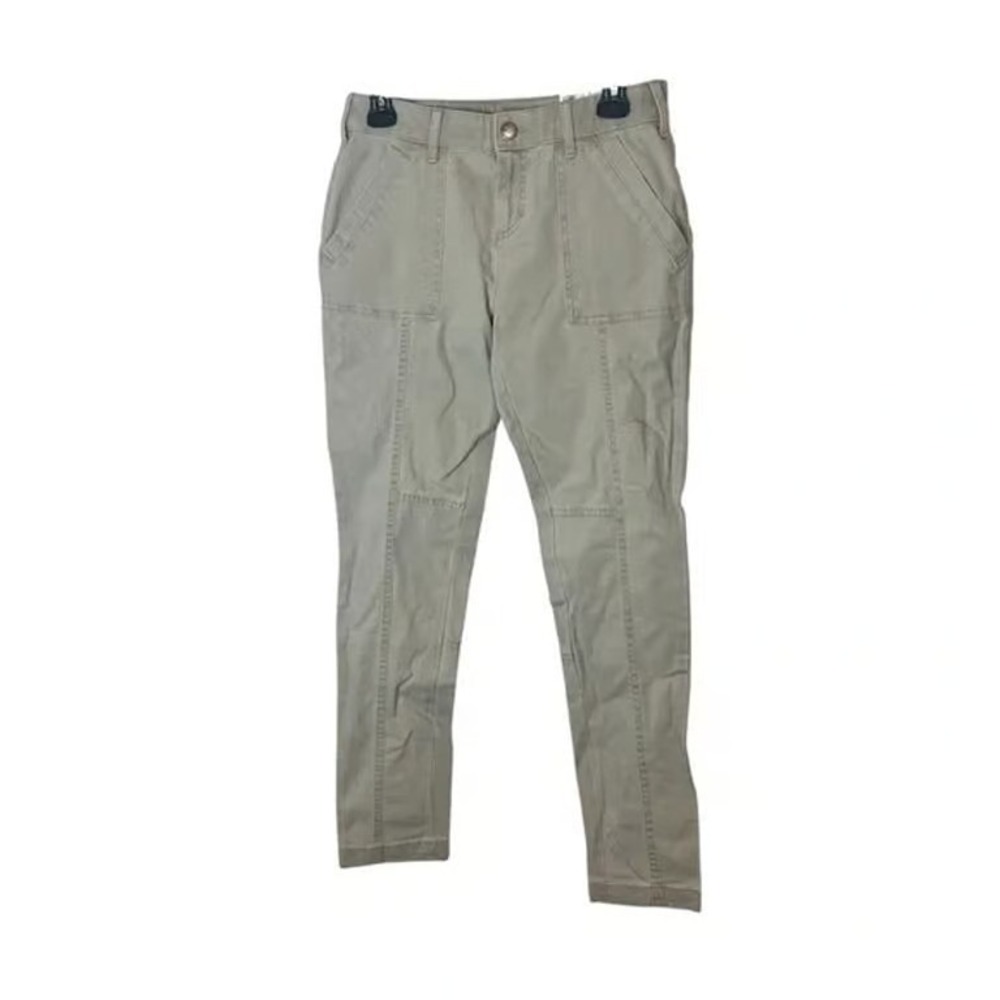 Natural Reflections Canvas Utility Pants Classic Khaki Size 2 New